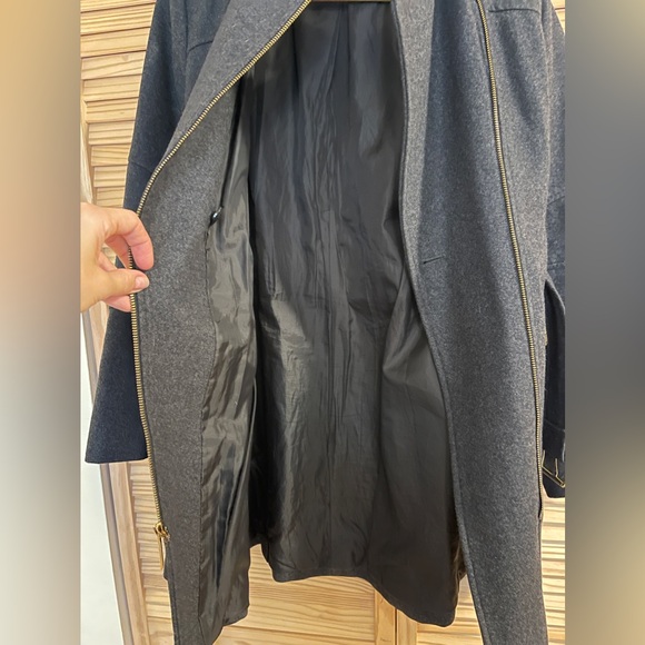 Michael Kors Zippered Wool Blend Coat - Picture 7 of 9